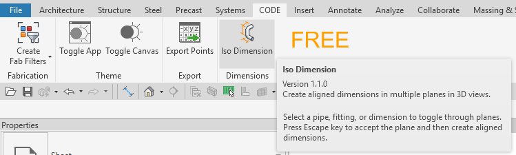 Iso Dimension Free